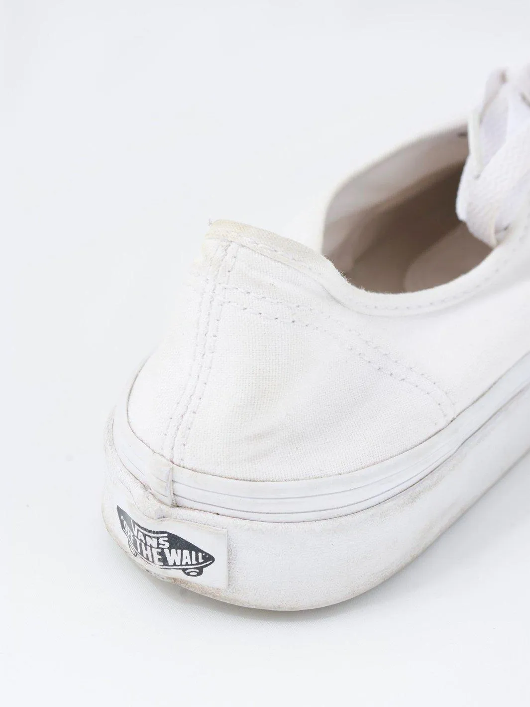 2010 Vans white canvas sneakers