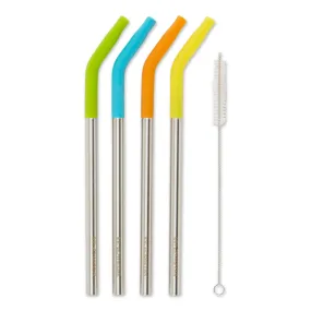 9In Silicone Tip Straw   Brush Set (4 1)