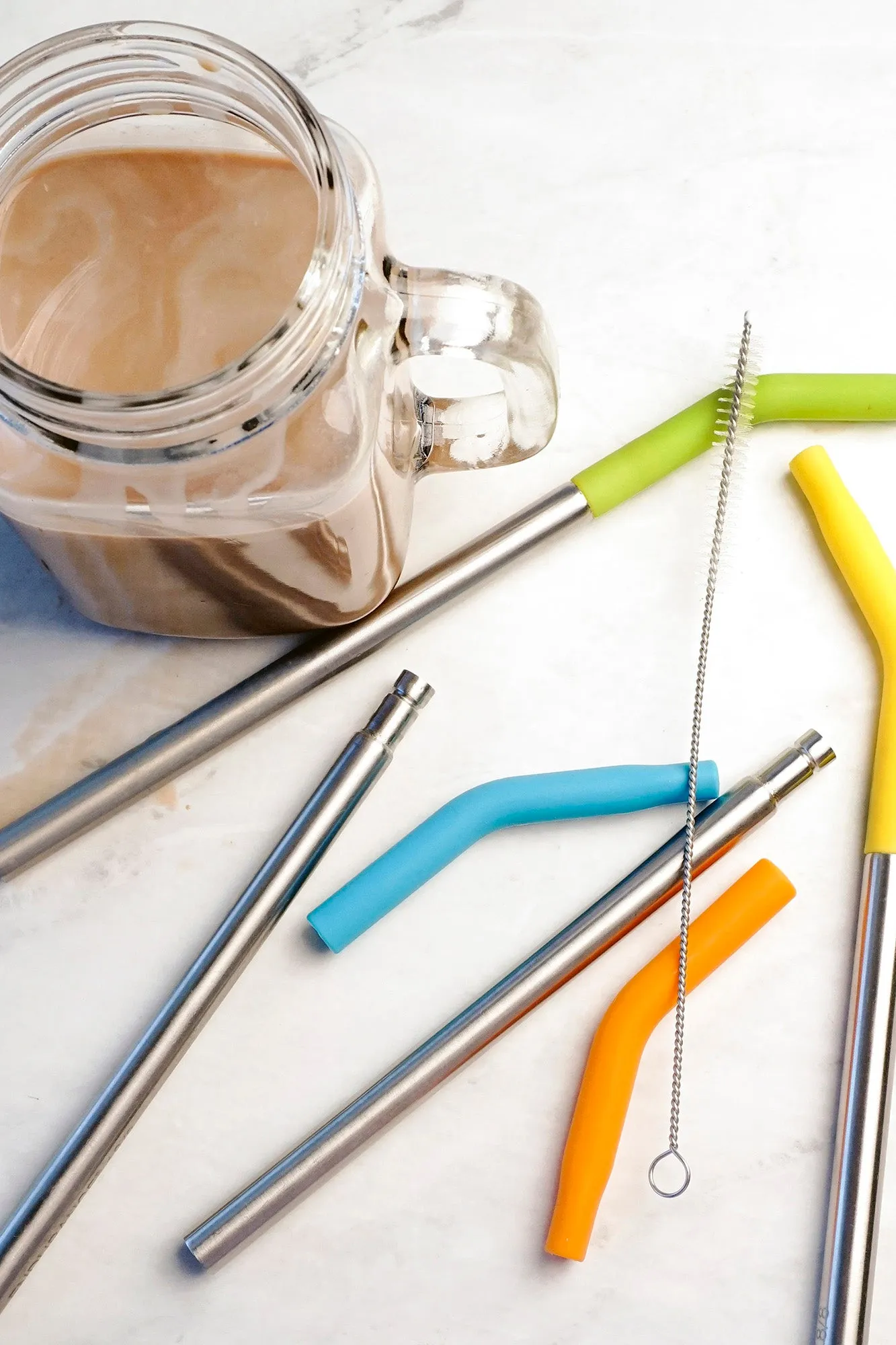 9In Silicone Tip Straw   Brush Set (4 1)