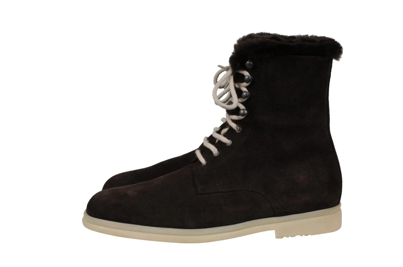 Beaver Fur Snow Dream Walk Boots Brown Suede High