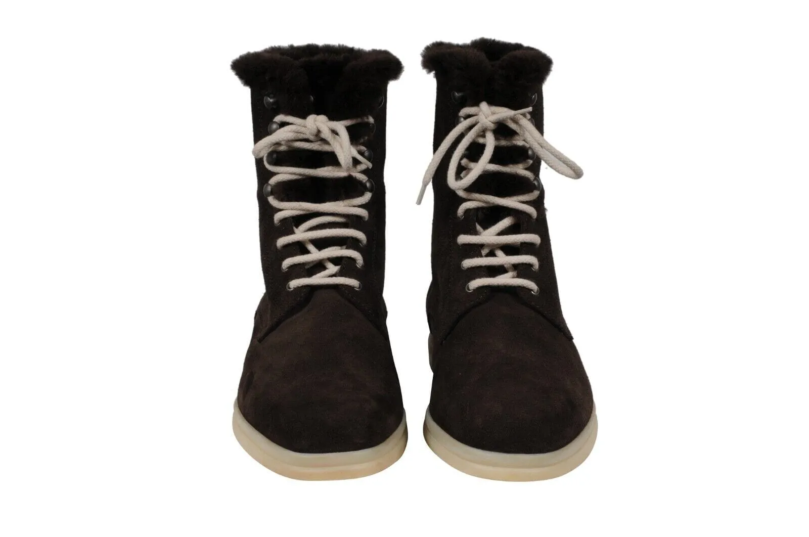 Beaver Fur Snow Dream Walk Boots Brown Suede High