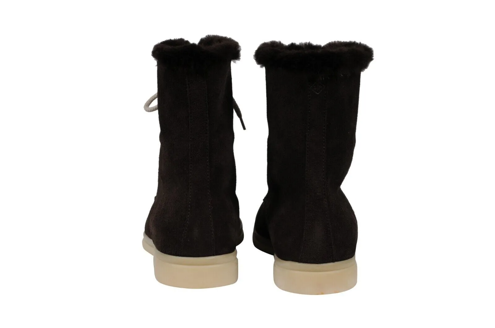 Beaver Fur Snow Dream Walk Boots Brown Suede High