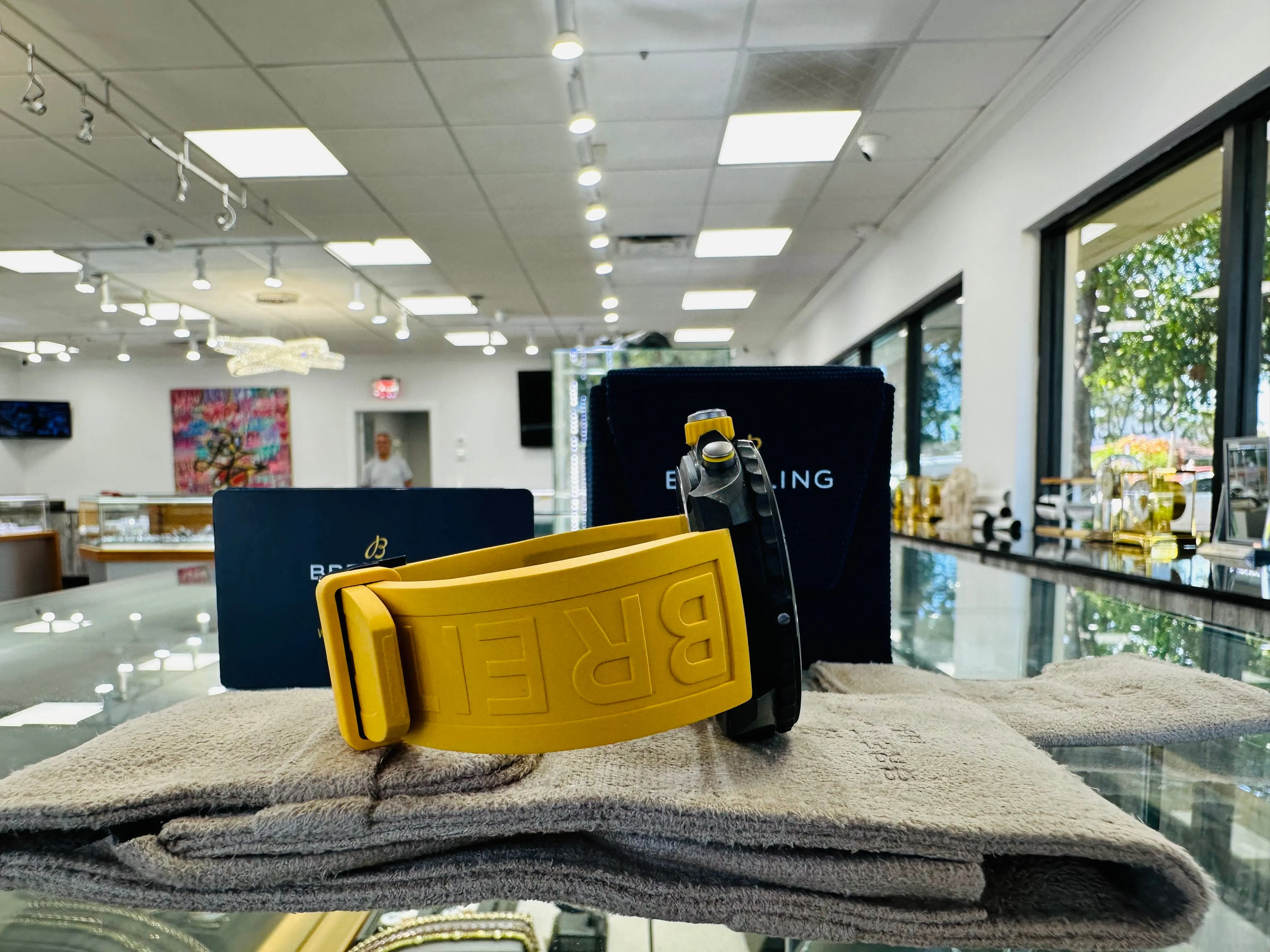 Breitling Endurance Pro X82310A41B1S1 Quartz Chronograph Yellow Unworn Box and Papers