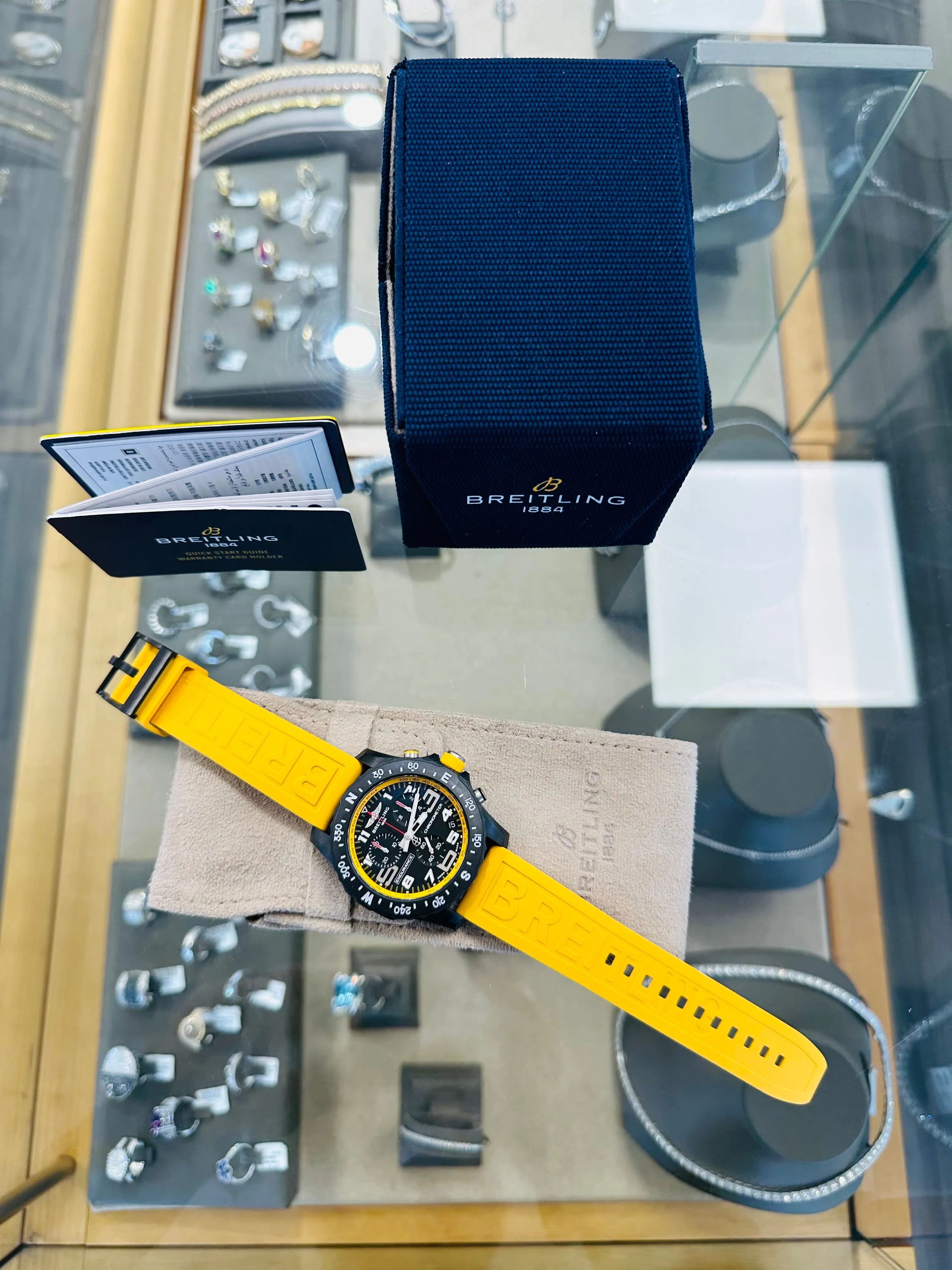 Breitling Endurance Pro X82310A41B1S1 Quartz Chronograph Yellow Unworn Box and Papers