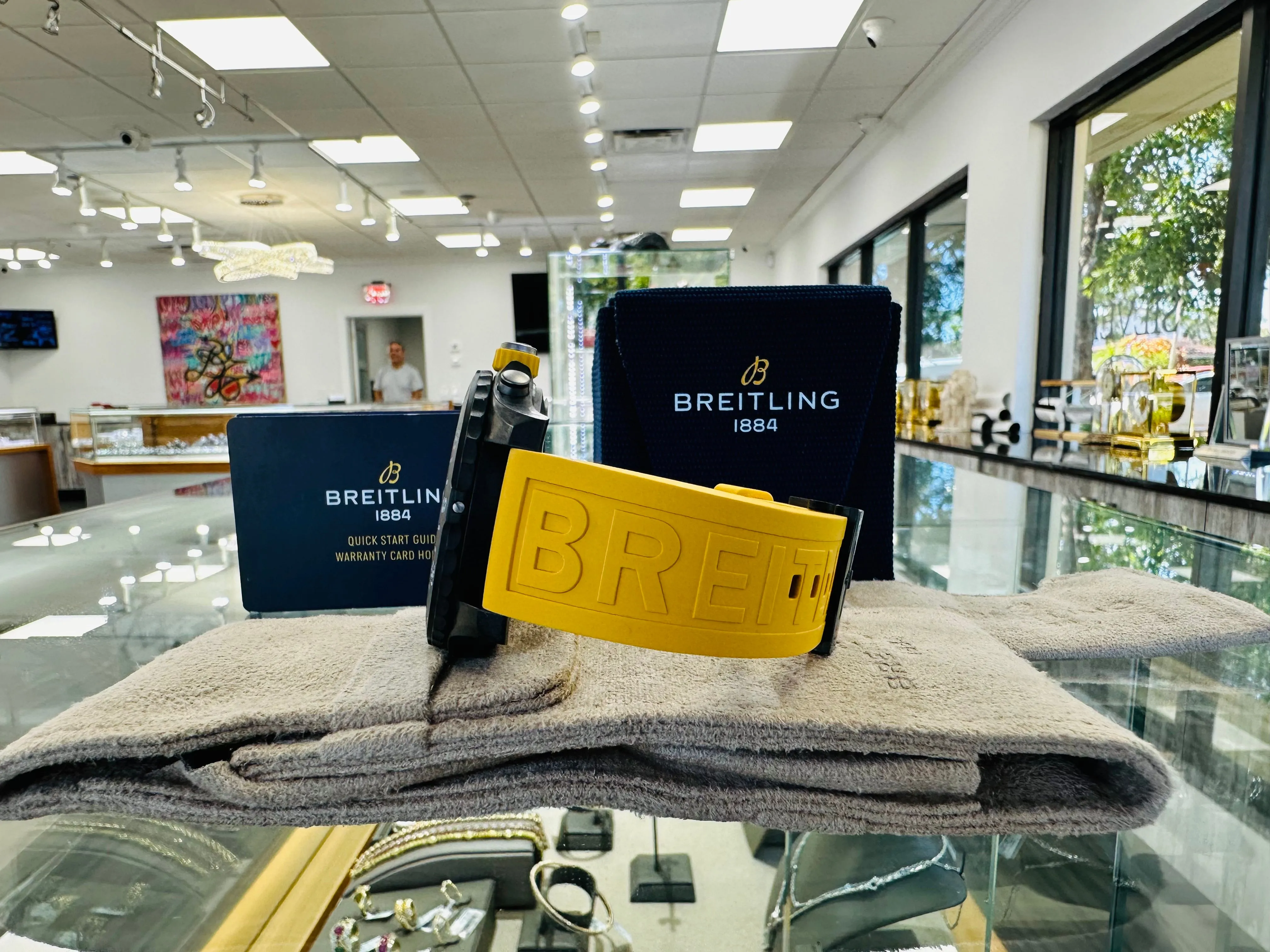 Breitling Endurance Pro X82310A41B1S1 Quartz Chronograph Yellow Unworn Box and Papers