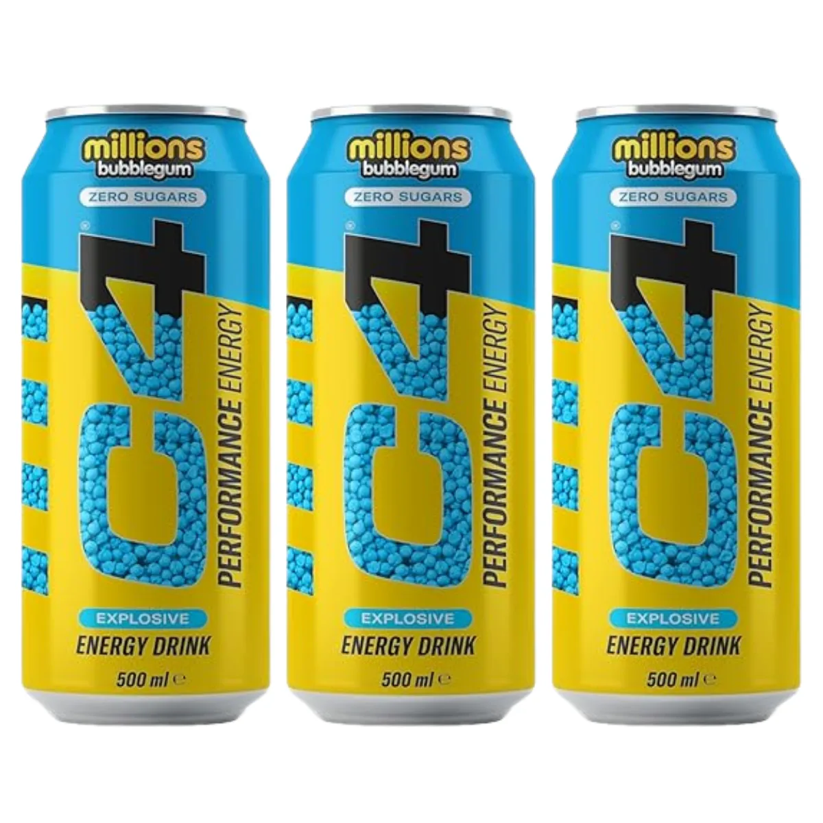 Cellucor C4 Original Energy Drink, Enhance Endurance, Performance and Muscle Support, Hydration, 16oz, 3-12 cans