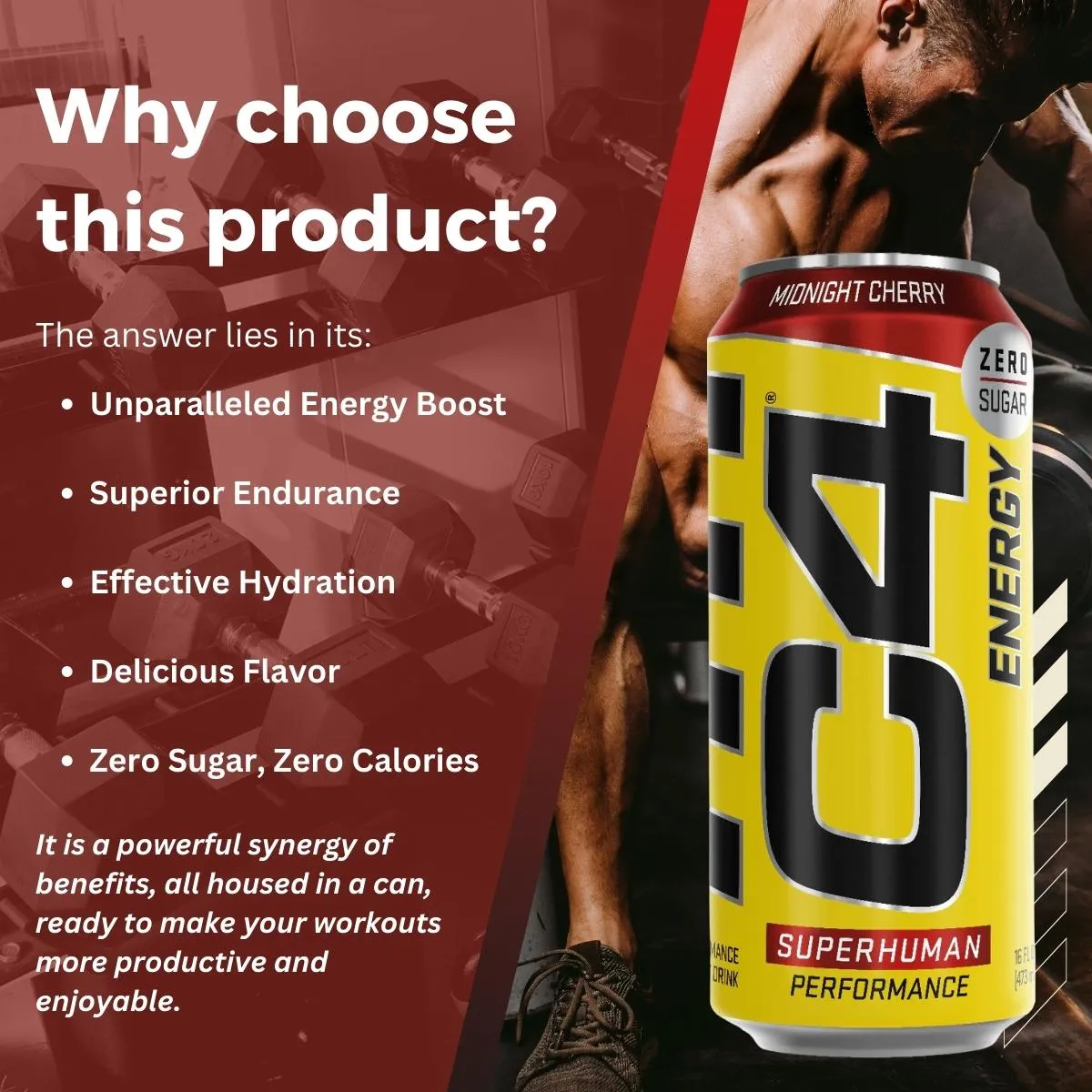 Cellucor C4 Original Energy Drink, Enhance Endurance, Performance and Muscle Support, Hydration, 16oz, 3-12 cans