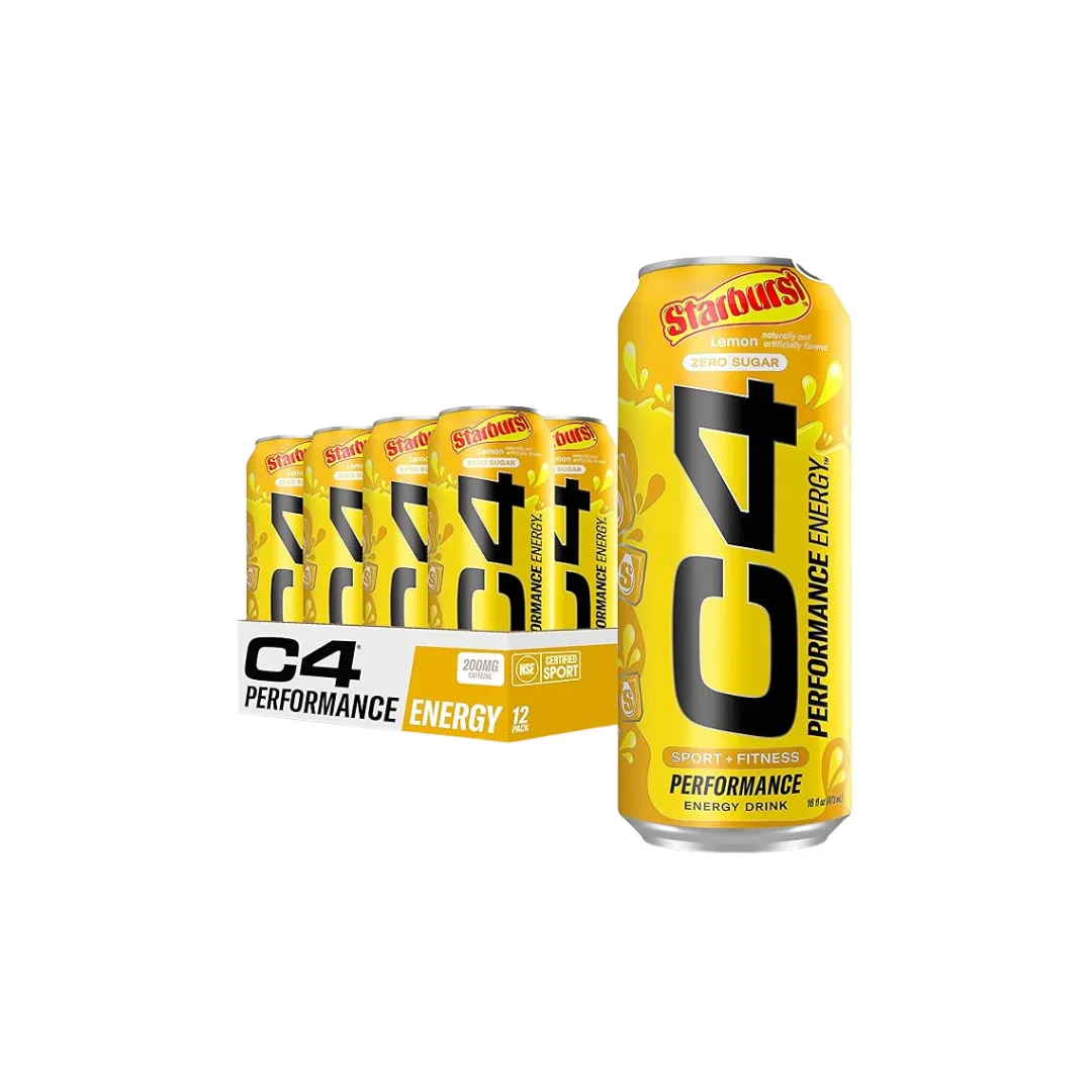 Cellucor C4 Original Energy Drink, Enhance Endurance, Performance and Muscle Support, Hydration, 16oz, 3-12 cans