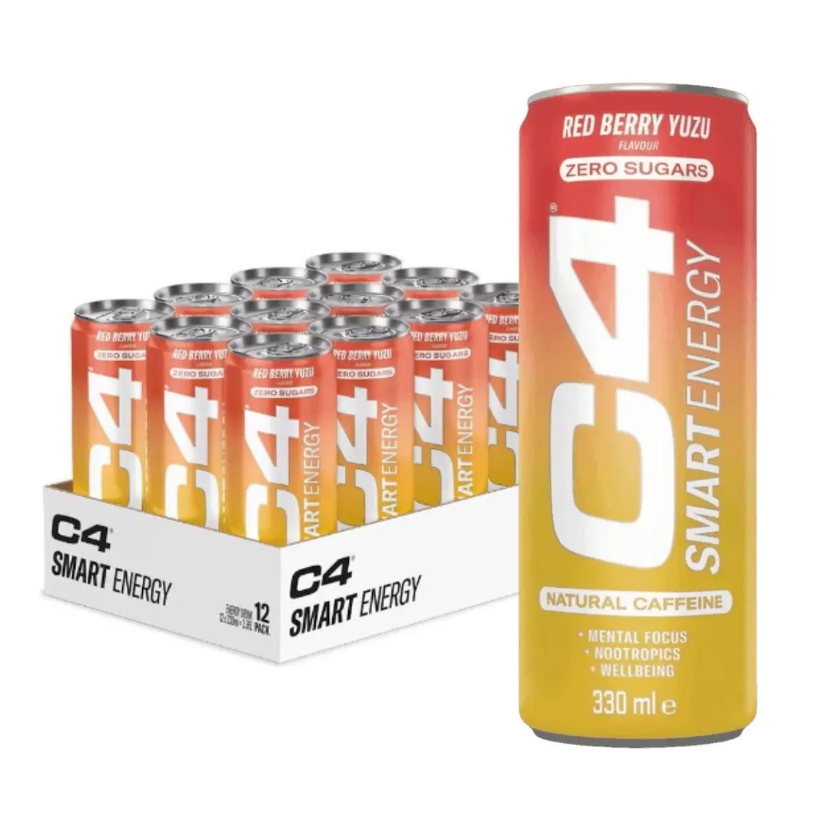 Cellucor C4 Original Energy Drink, Enhance Endurance, Performance and Muscle Support, Hydration, 16oz, 3-12 cans
