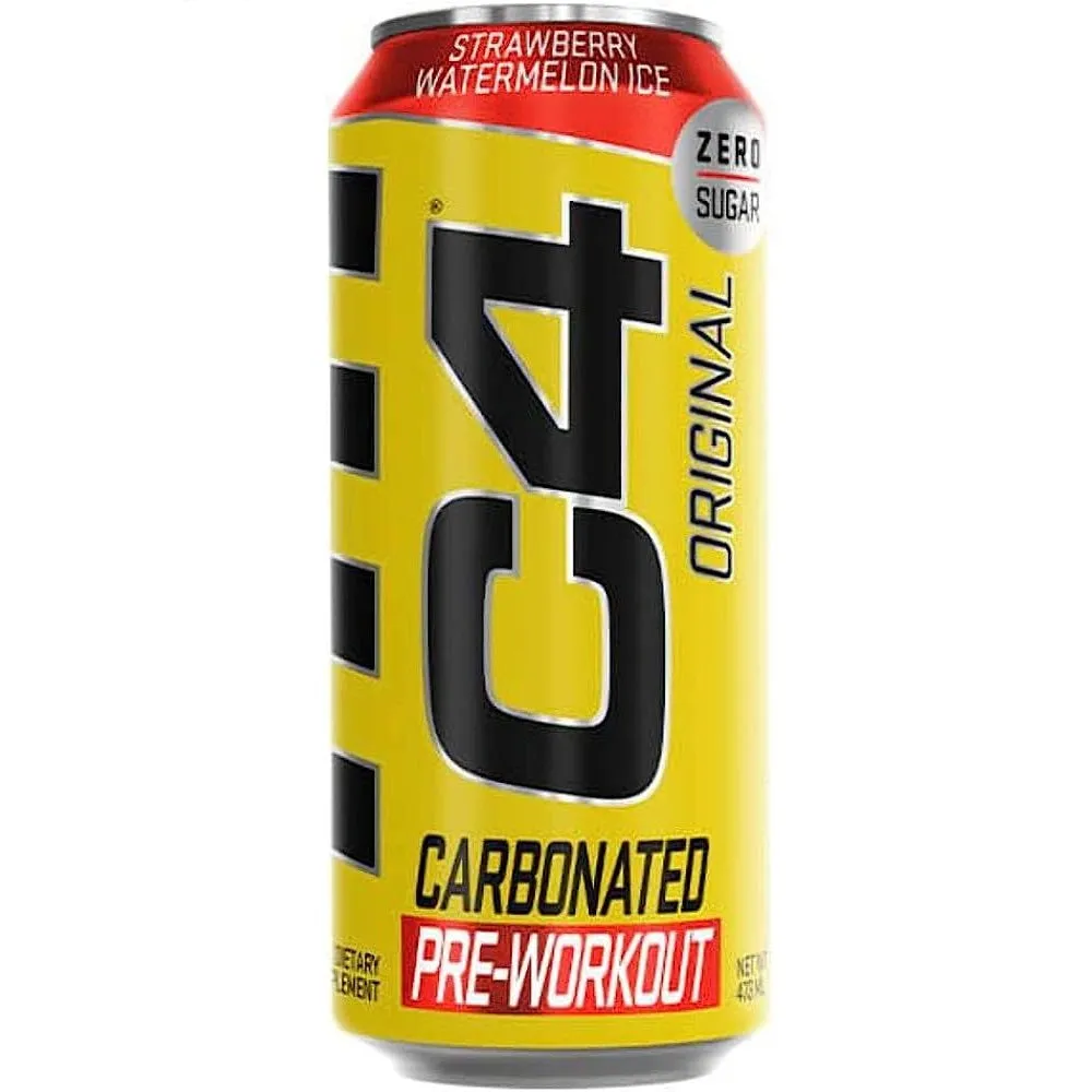Cellucor C4 Original Energy Drink, Enhance Endurance, Performance and Muscle Support, Hydration, 16oz, 3-12 cans
