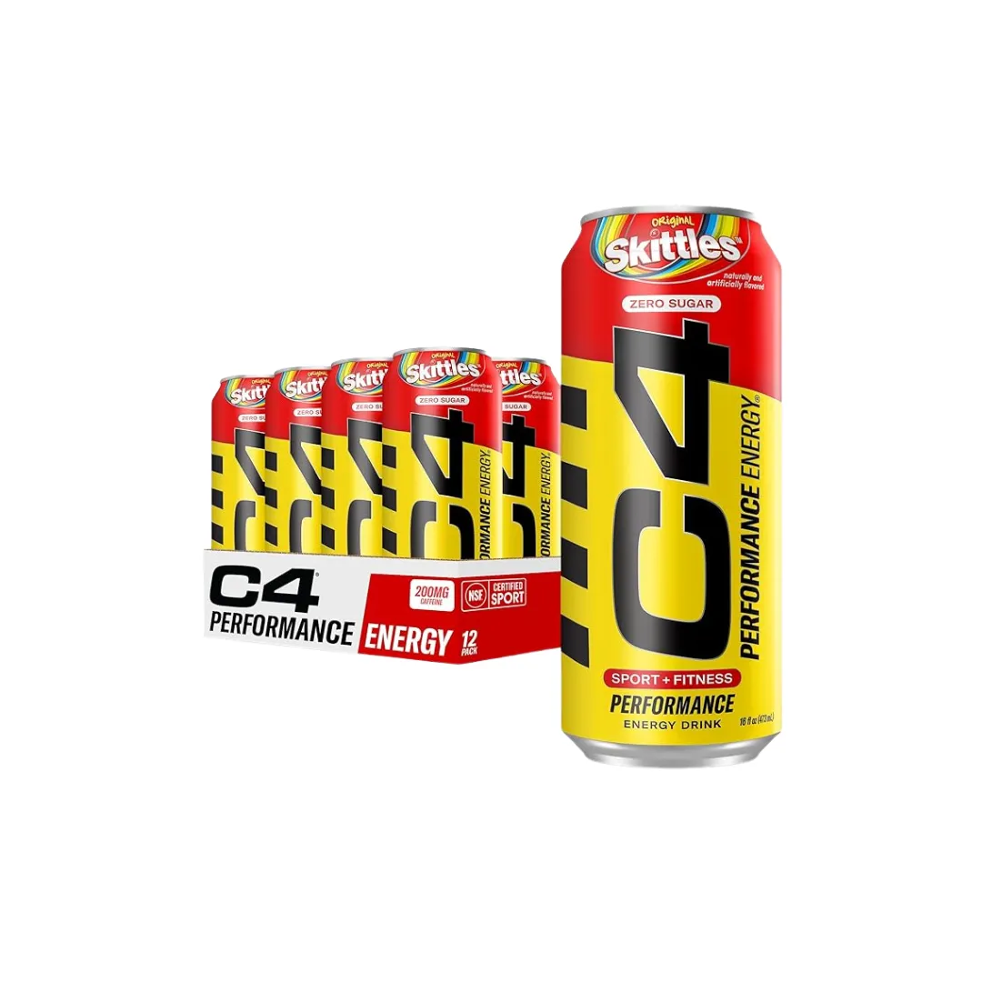 Cellucor C4 Original Energy Drink, Enhance Endurance, Performance and Muscle Support, Hydration, 16oz, 3-12 cans
