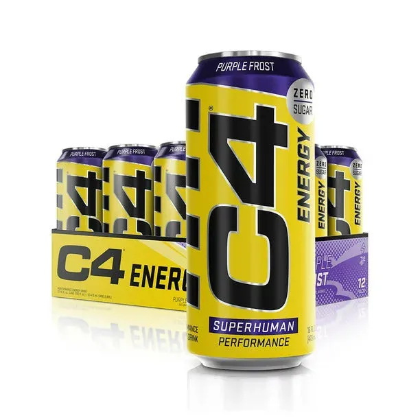 Cellucor C4 Original Energy Drink, Enhance Endurance, Performance and Muscle Support, Hydration, 16oz, 3-12 cans