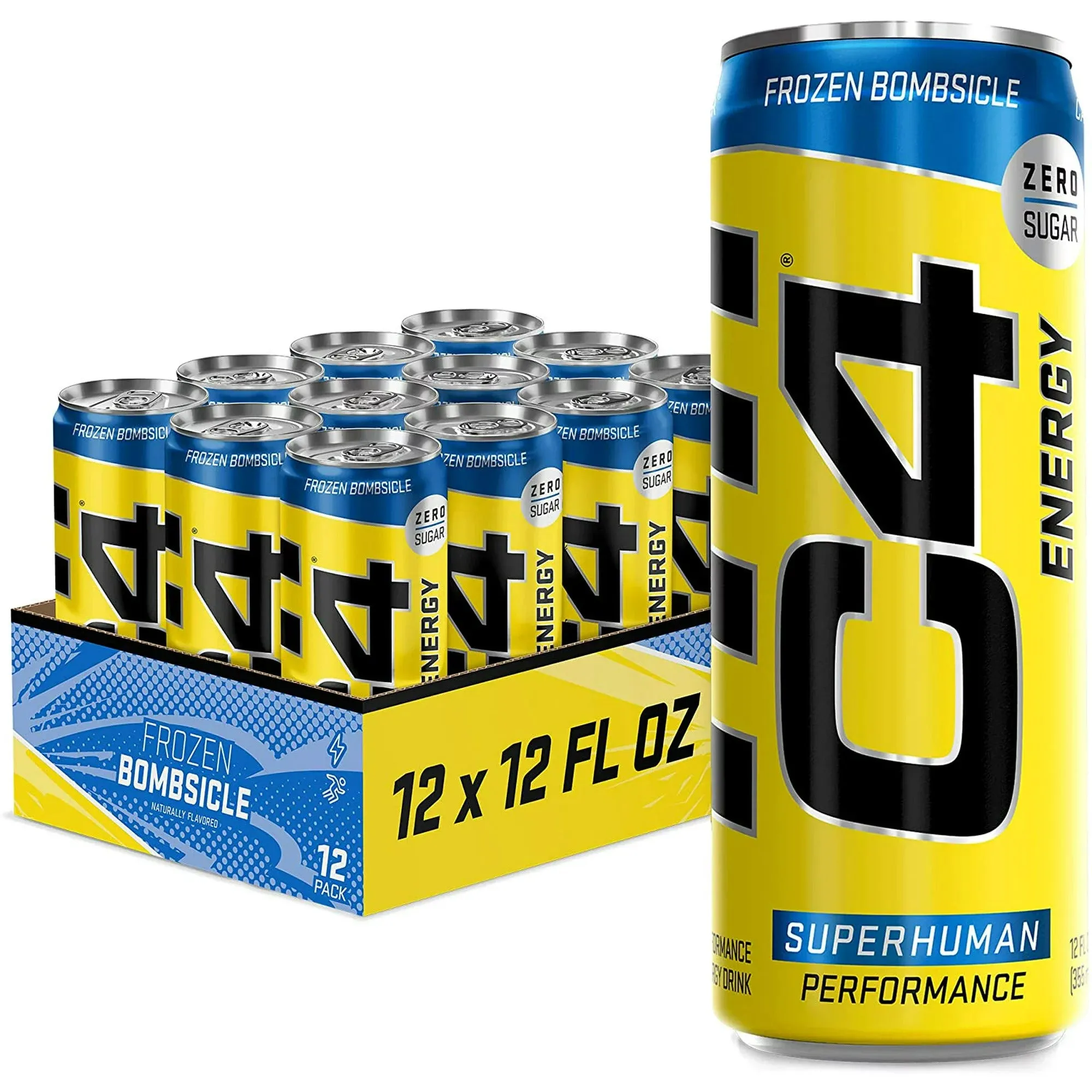 Cellucor C4 Original Energy Drink, Enhance Endurance, Performance and Muscle Support, Hydration, 16oz, 3-12 cans