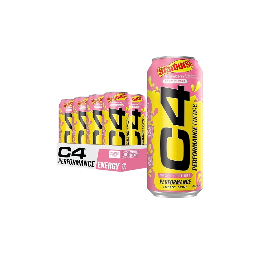 Cellucor C4 Original Energy Drink, Enhance Endurance, Performance and Muscle Support, Hydration, 16oz, 3-12 cans