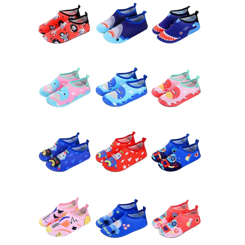 Children's Aqua Socks Water Beach Shoes - Quick-Drying, Non-Slip, Lightweight