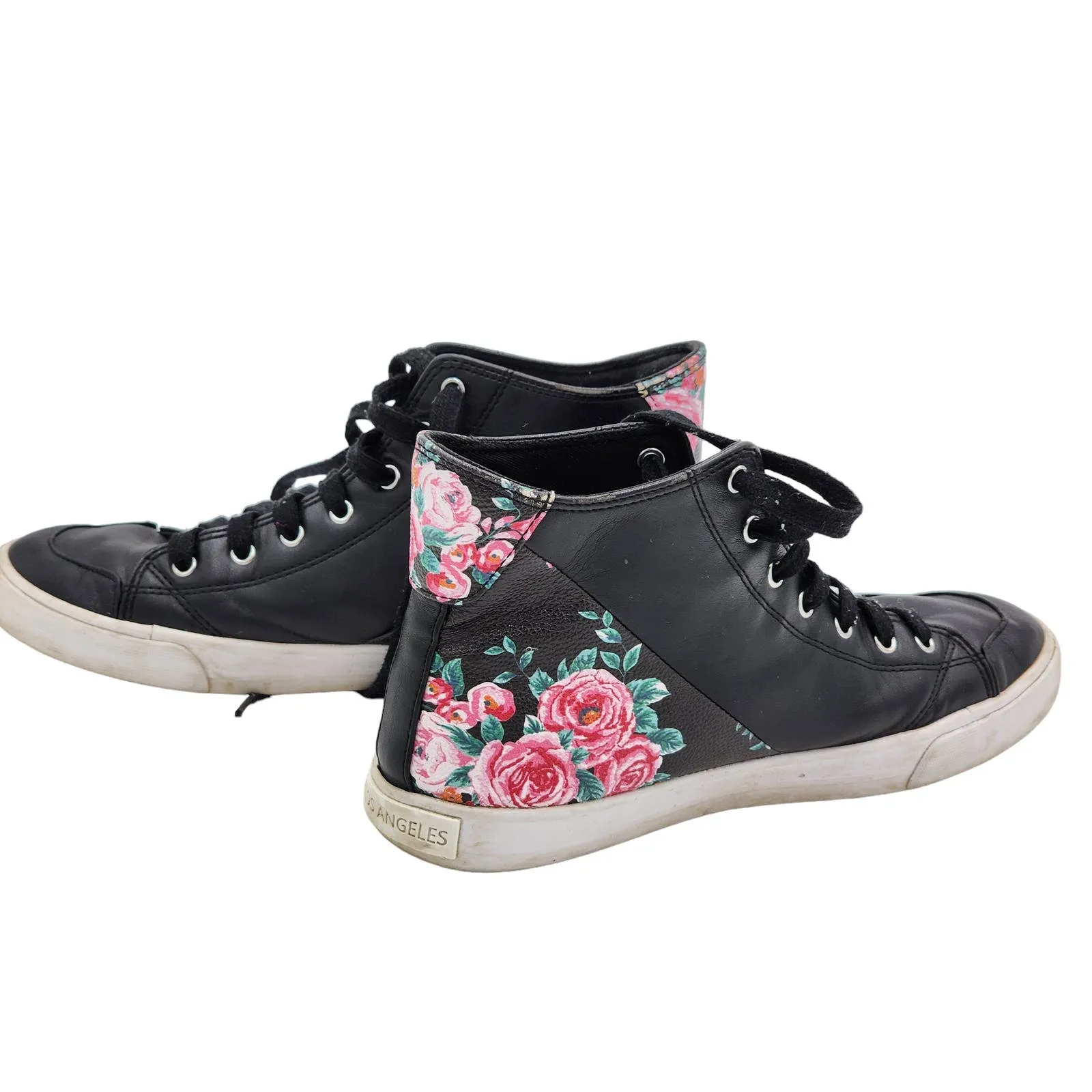 GBG Los Angeles Shoes Womens Size 8.5 Merica High Top Sneaker Floral Streetwear
