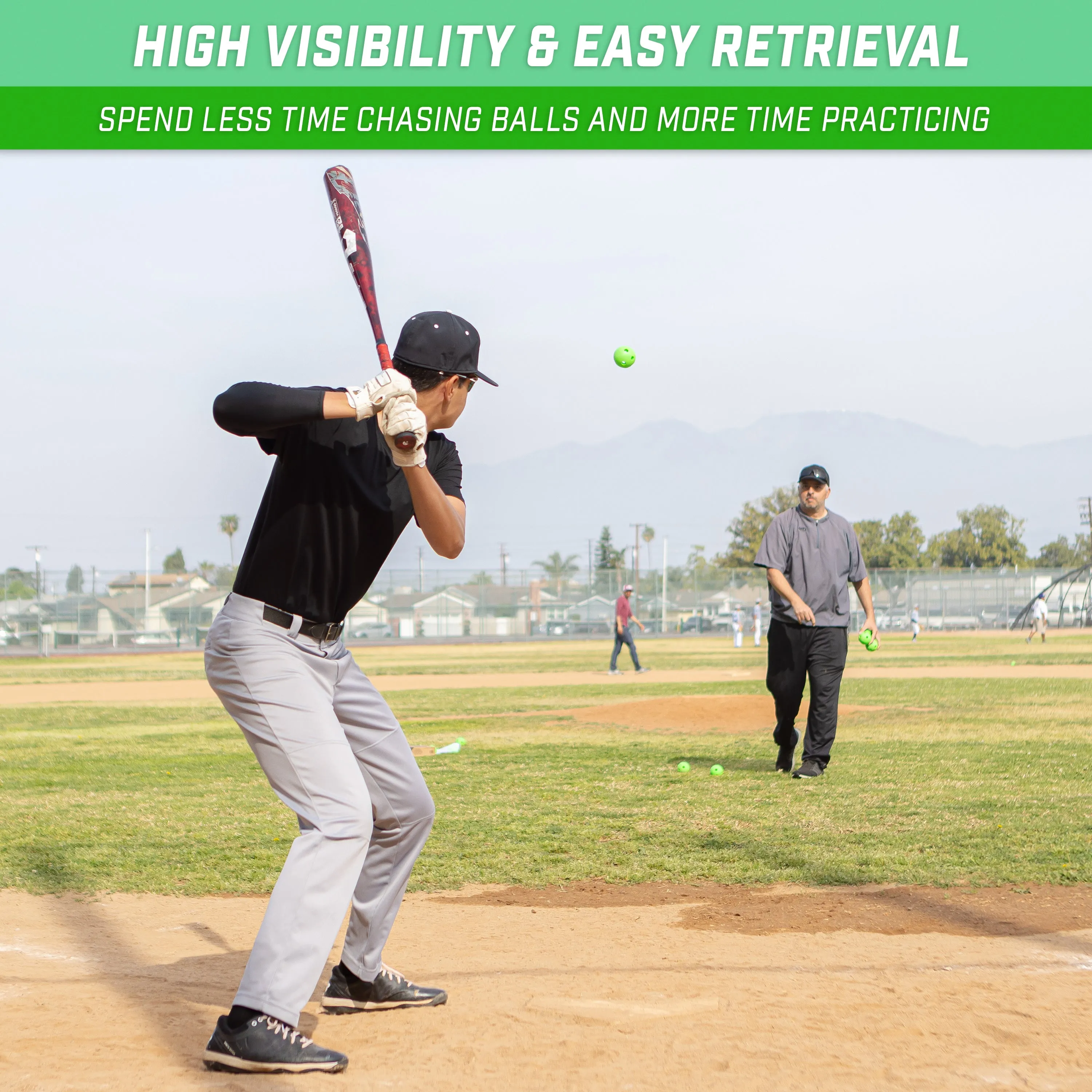 GoSports Limited Flight Modern Training Baseballs 12 Pack - Regulation Size