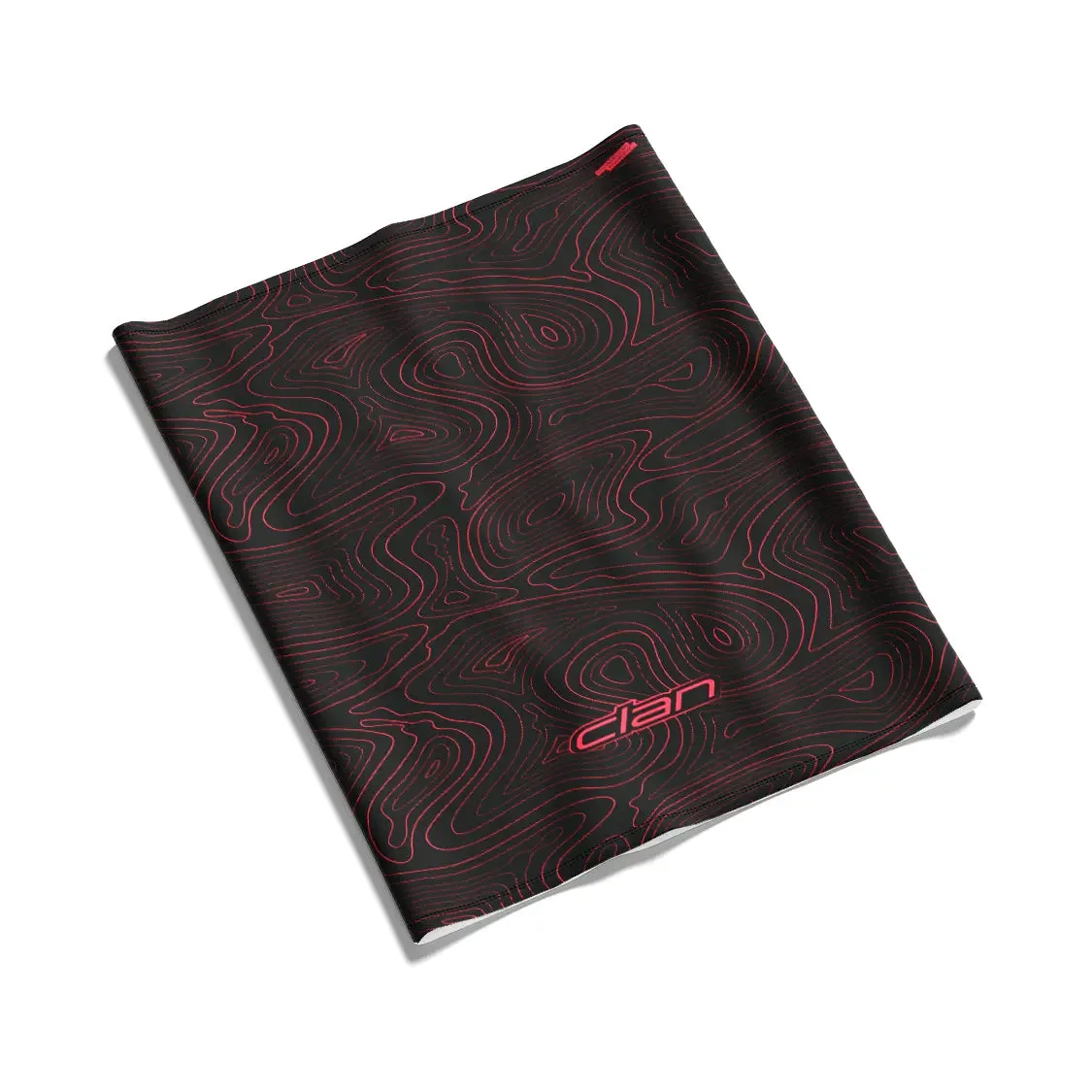 Ice Silk Bandana - Topographic (Red)