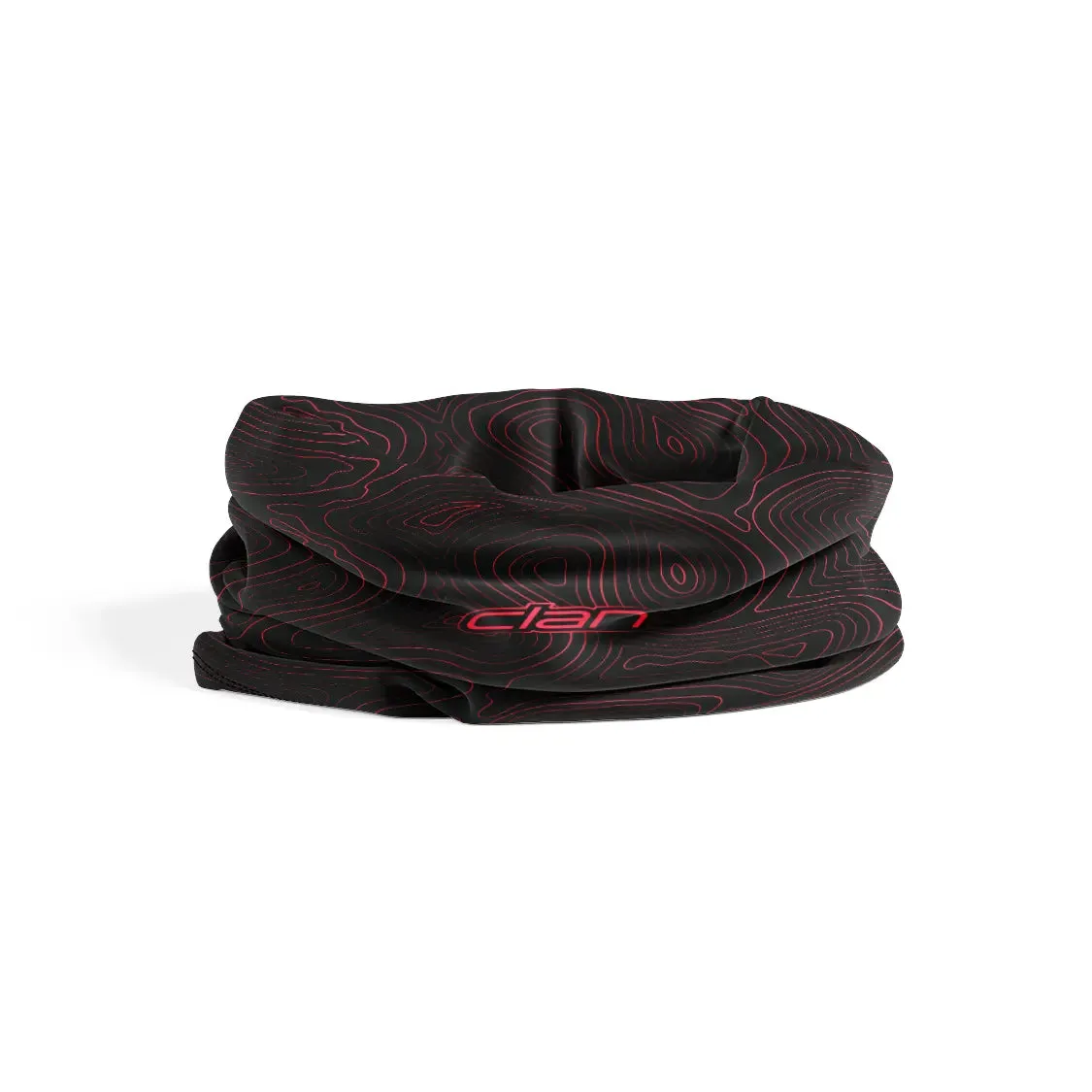 Ice Silk Bandana - Topographic (Red)