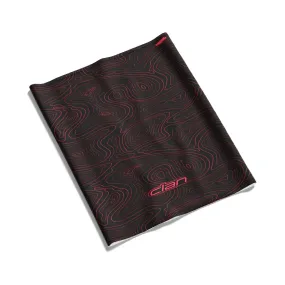 Ice Silk Bandana - Topographic (Red)