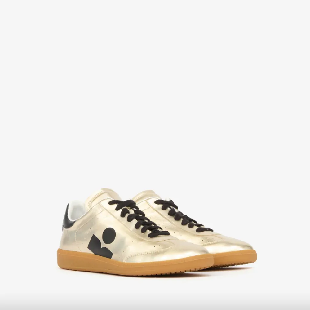 Isabel Marant Kaycee Sneakers - Light Gold/Black