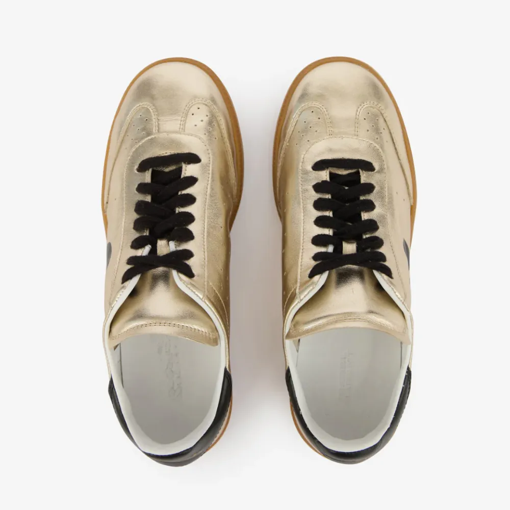 Isabel Marant Kaycee Sneakers - Light Gold/Black