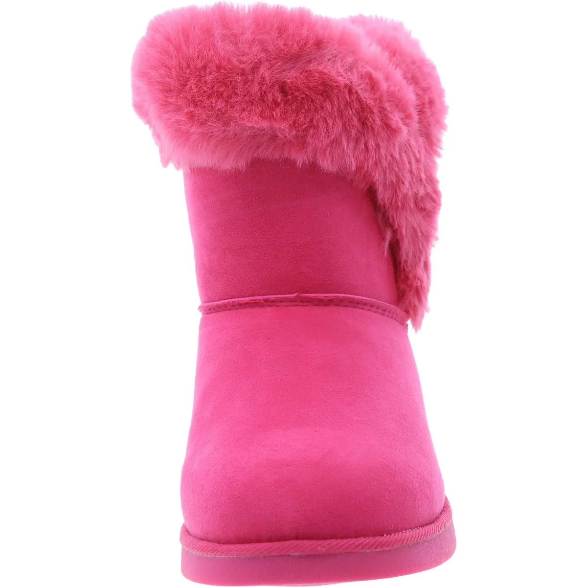 Juicy Couture Womens Faux Suede Cozy Winter & Snow Boots