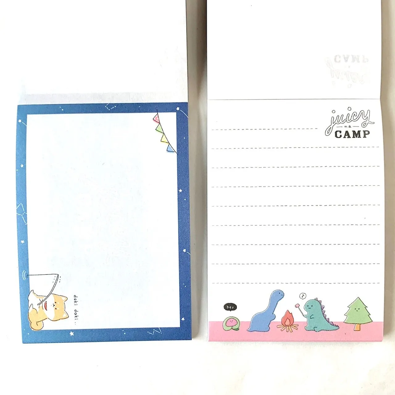 Kamio Juicy Camp Dinosaur Mini Memo Pad