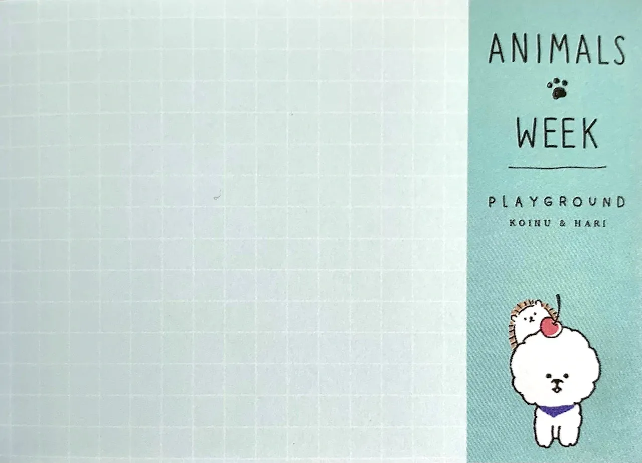 Kamio Juicy Camp Dinosaur Mini Memo Pad