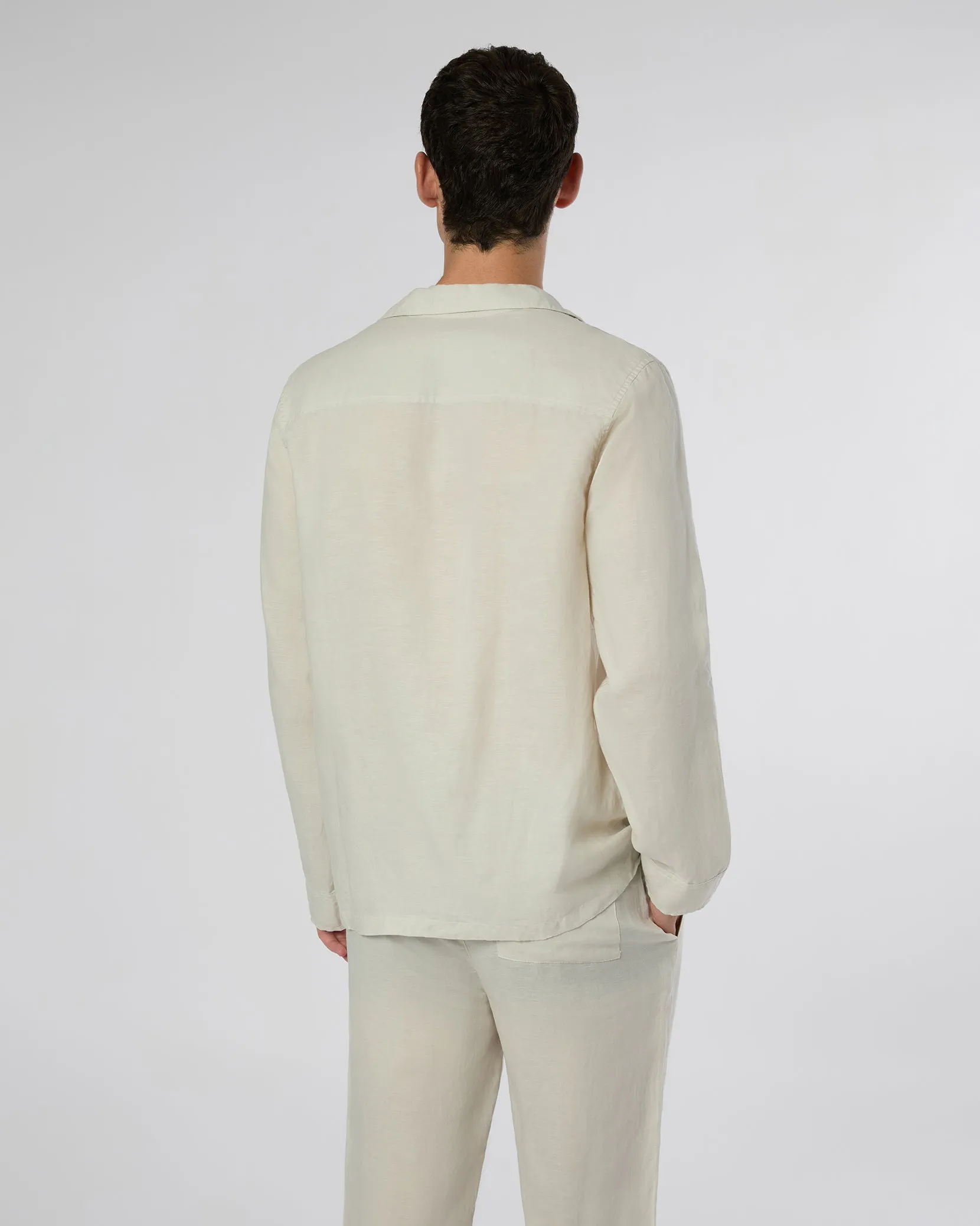 Linen Home Long Sleeve Camp Shirt
