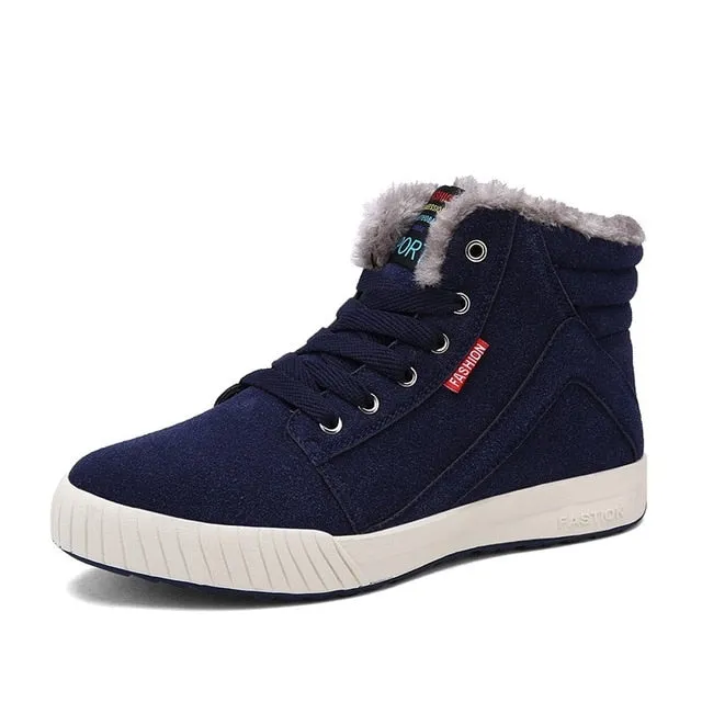 Man Shoes Plus Fur
