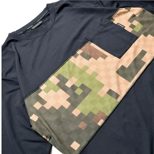 MMA Panel Long Sleeve Pocket Tee
