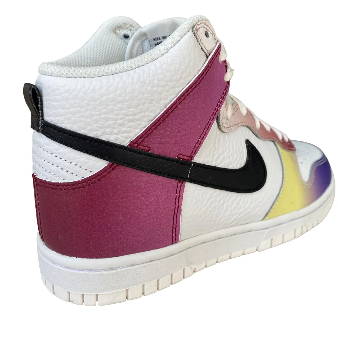Nike scarpa sneakers alta da donna Dunk Hi Retro FD0802-100 bianco-nero