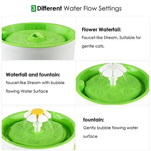 Pet Water Fountain, Automatic, Pet Water Bowl, Water Dispenser, Safe Pet Water Fountain with Filters