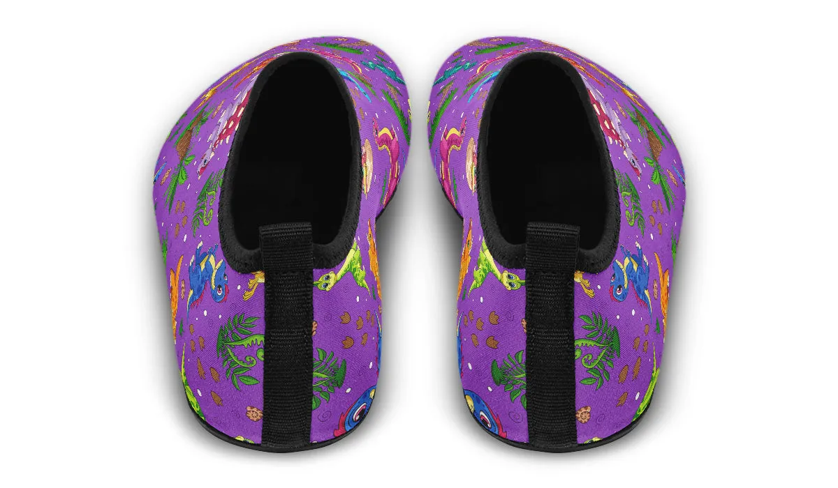 Purple Baby Dinos Water Shoes