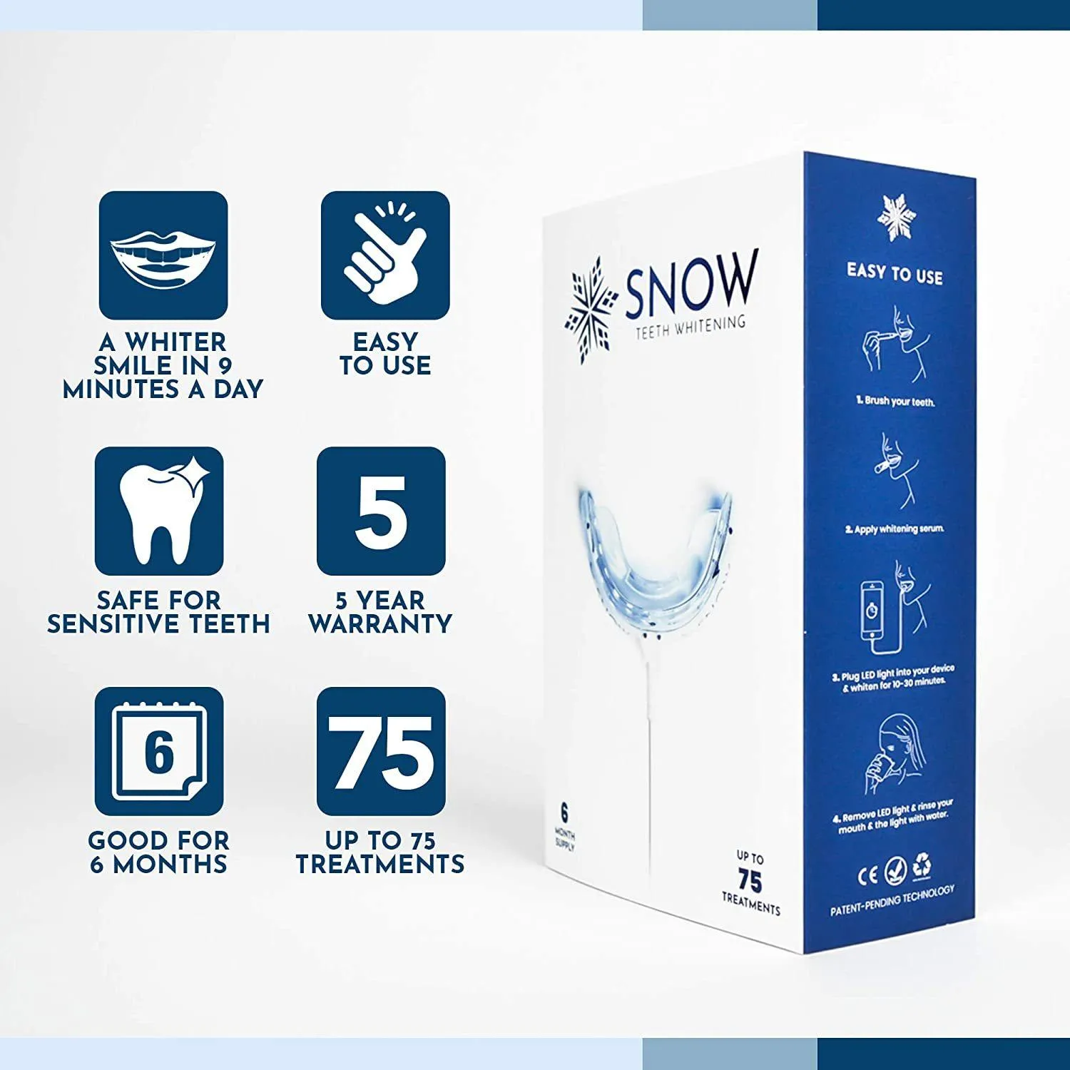 SNOW Teeth Whitening   Lip Balm Bundle