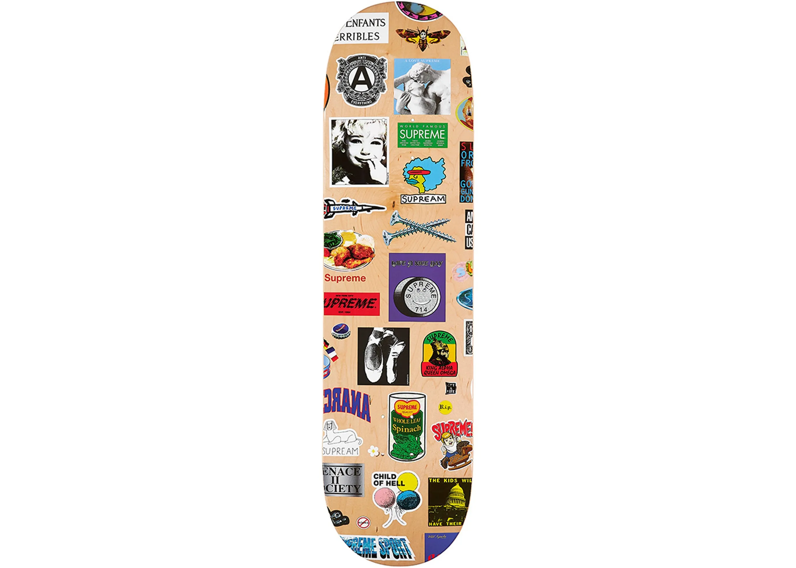 SUPREME STICKERS SKATEBOARD (2021SS)