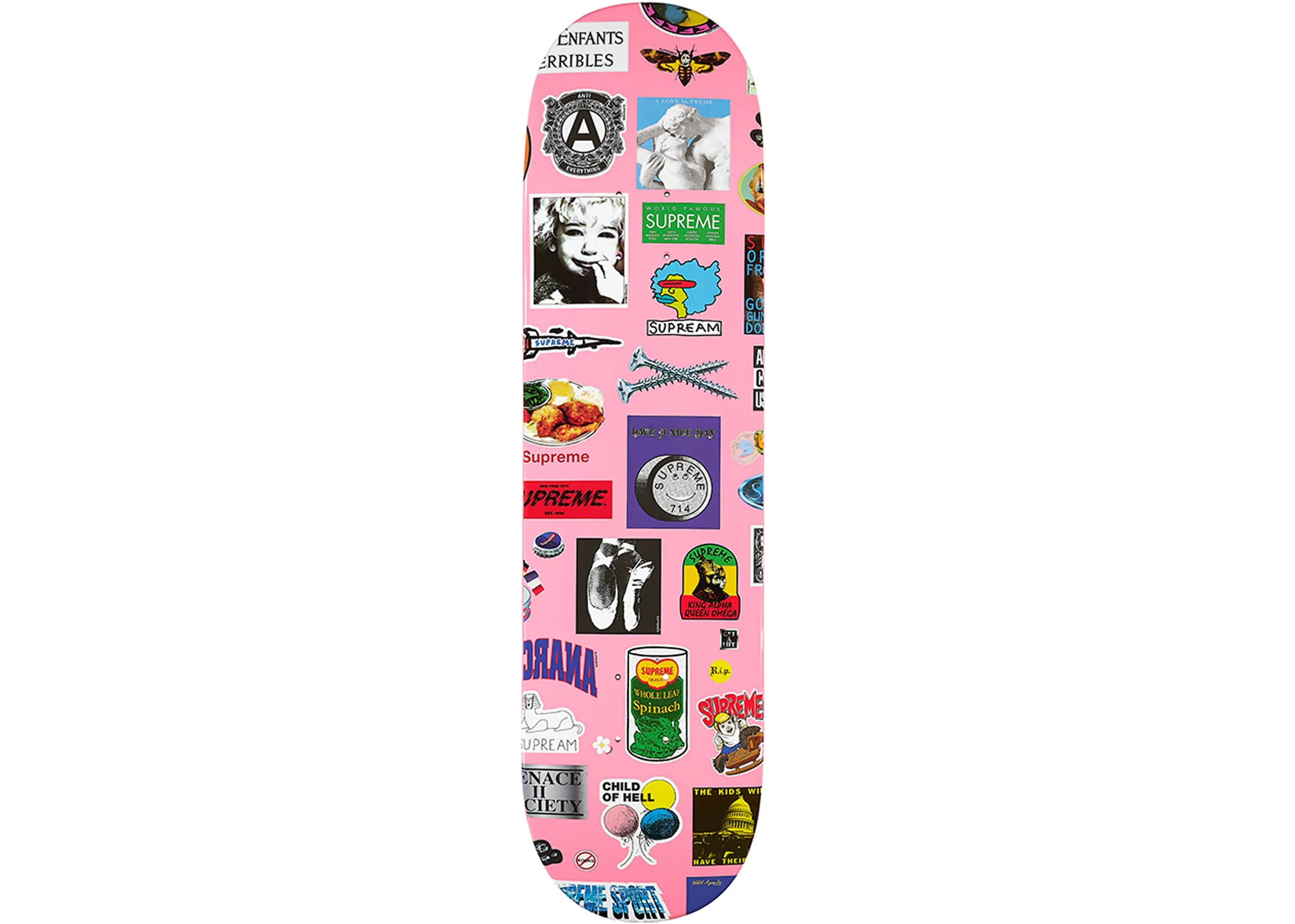 SUPREME STICKERS SKATEBOARD (2021SS)