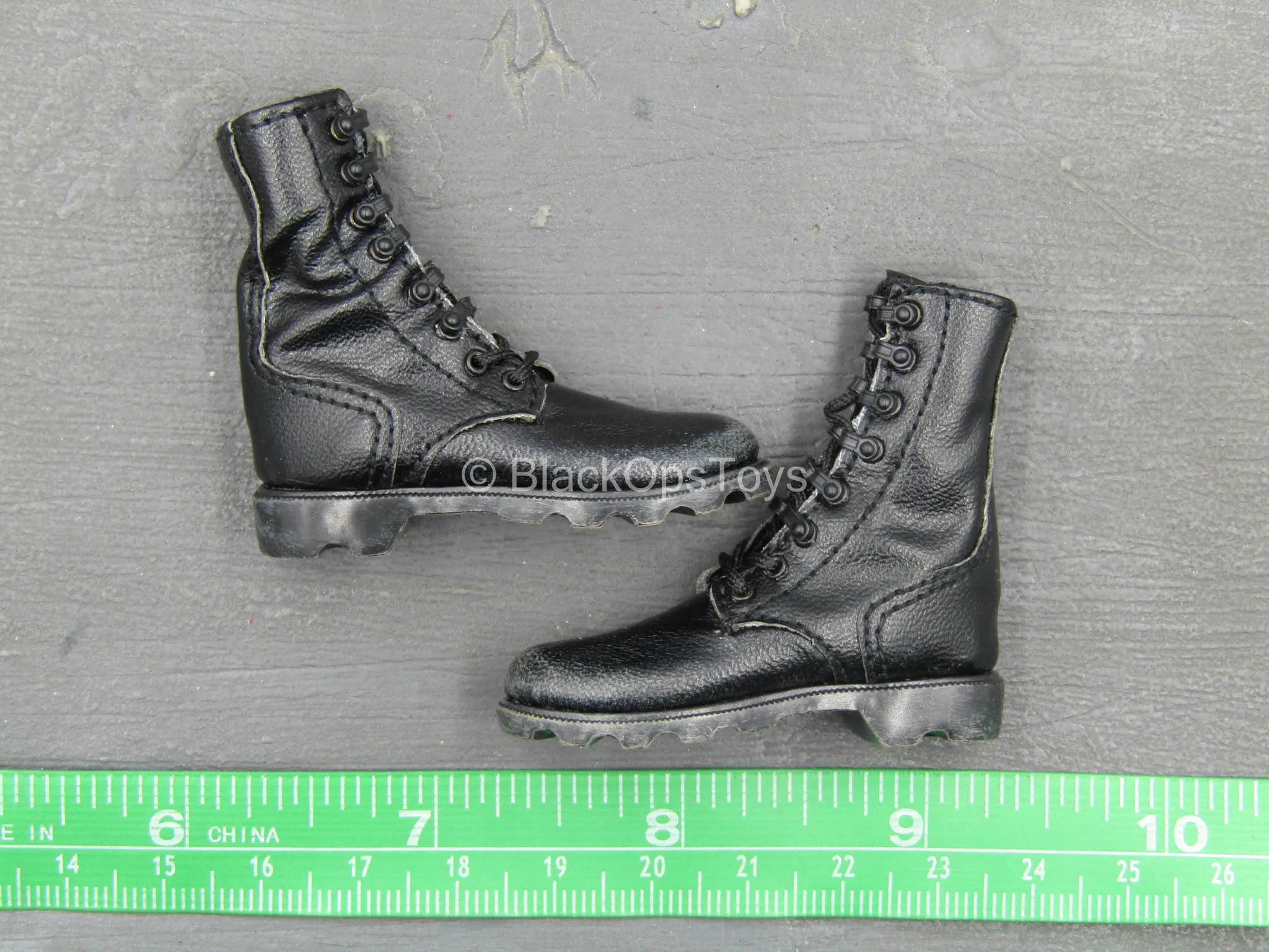 US Marine Gunnery Sergeant Crews - Black Combat Boots (Foot Type)