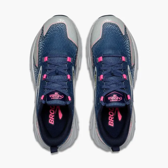 Women's Cascadia 18 Shoe - Oceana/Pearl Blue/Pink