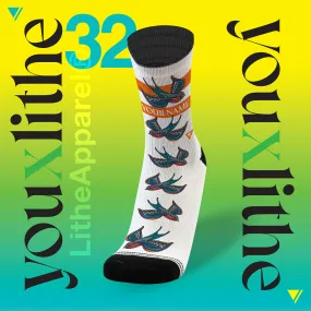 YOU X LITHE | CALCETINES PERSONALIZADOS | TATTOO BIRD